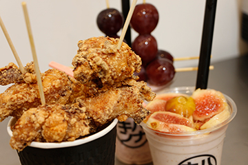 大人気のからあげ専門店が新感覚スイーツを追加して銀天街に登場｜八七金＋